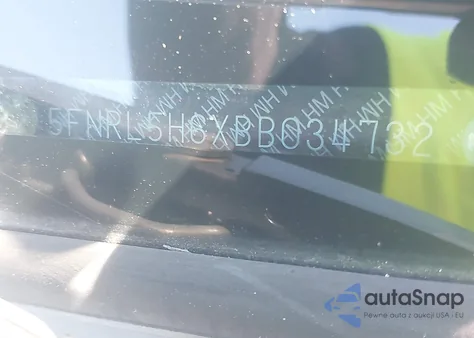 2011 Honda Odyssey Ex-L from USA, damaged, VIN 5FNRL5H6XBB034732